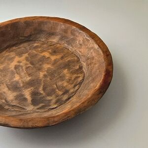 Big Round Dough Bowl-Wood - Natural - Hand carved Mexican art